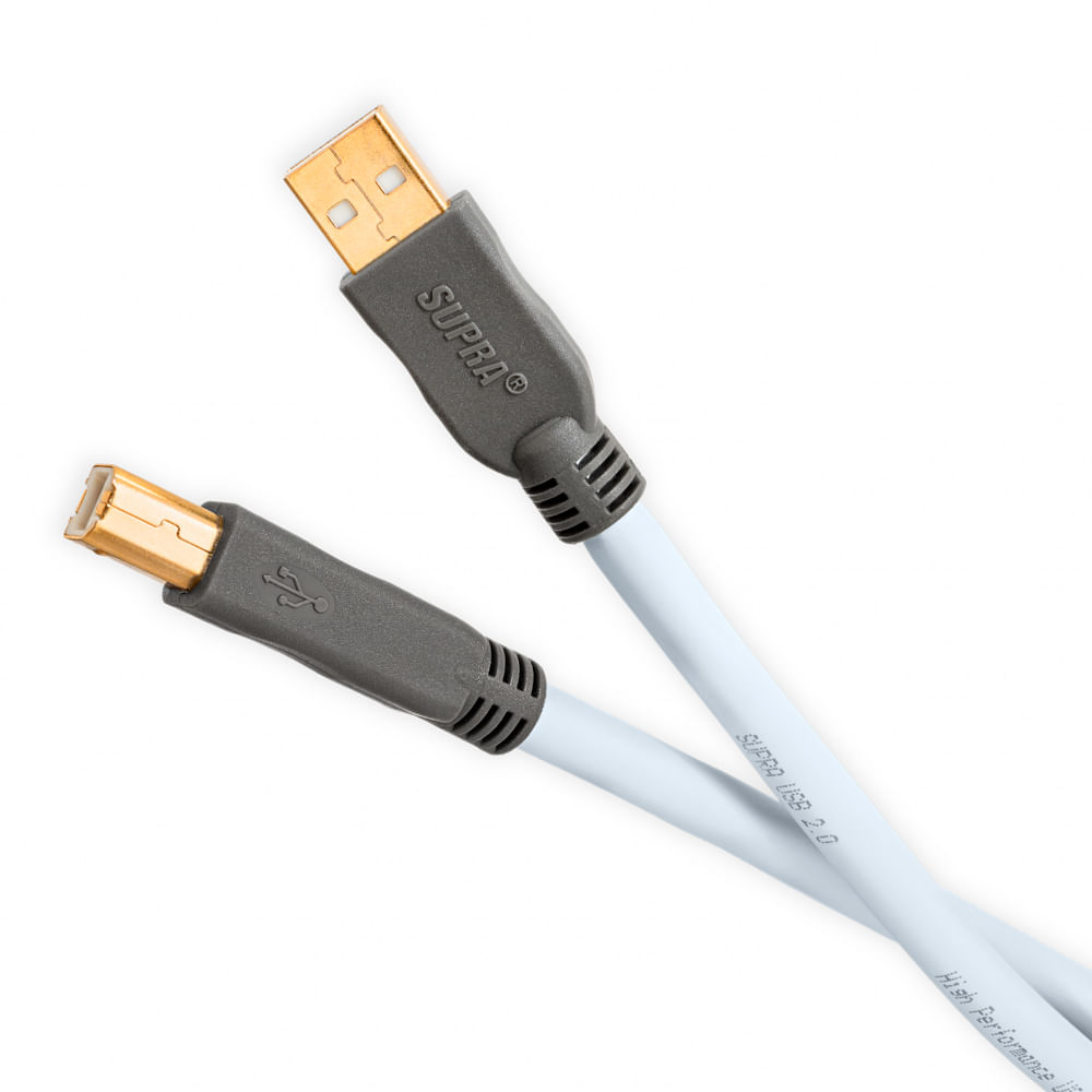 Cabo-USB-High-Speed-Para-Audio-Tipo-AB-USB-DAC-Supra-Cables-Conectores-Principal